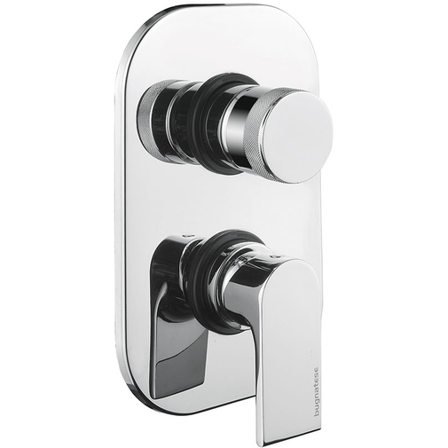 Miscelatore doccia con deviatore a 3 uscite da incasso cromato - Simple, Bugnatese