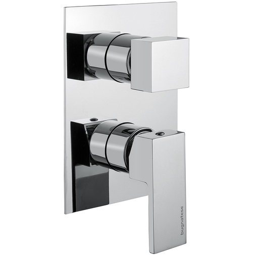 Miscelatore doccia con deviatore a quattro uscite cromato stile moderno - Tetris, Rubinetteria  Bugnatese