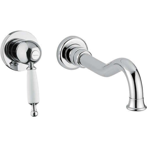 Miscelatore lavabo a parete canna 19 cm a incasso Oxford 6345 Bugnatese 