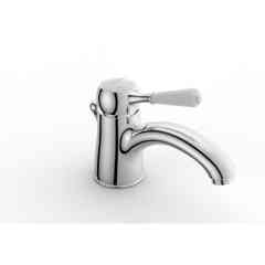 Miscelatore lavabo con leva in ceramica, cromato - 902 Classic, Zazzeri