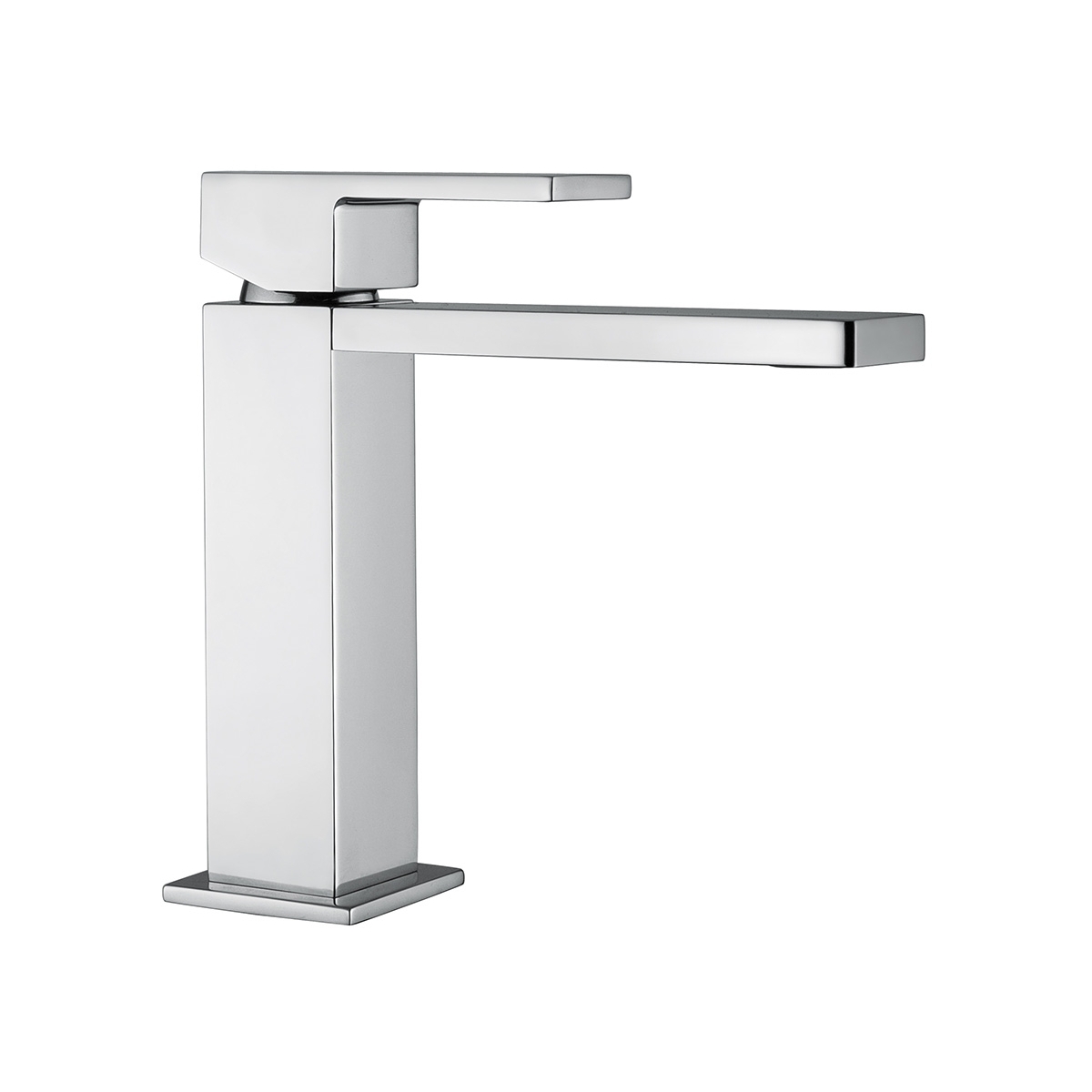 Altezza Rubinetto A Parete Lavabo.Rubinetteria Bugnatese Miscelatore Lavabo Cromato Stile Moderno Squadrato Senza Kit Scarico Tetris Rubinetteria Bugnatese