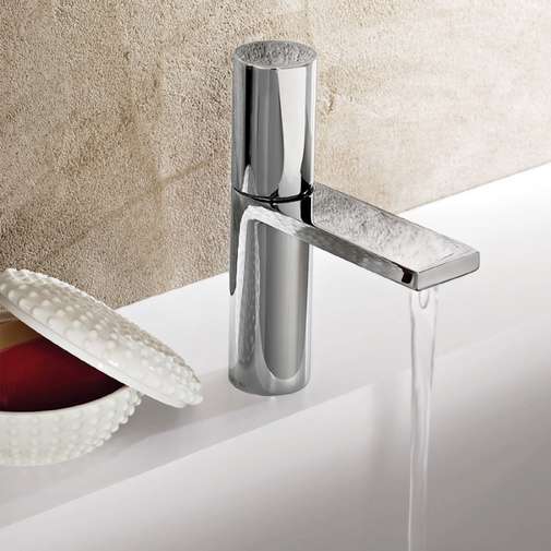 Miscelatore lavabo monoforo con scarico a pressione cromo - Milano, Fantini