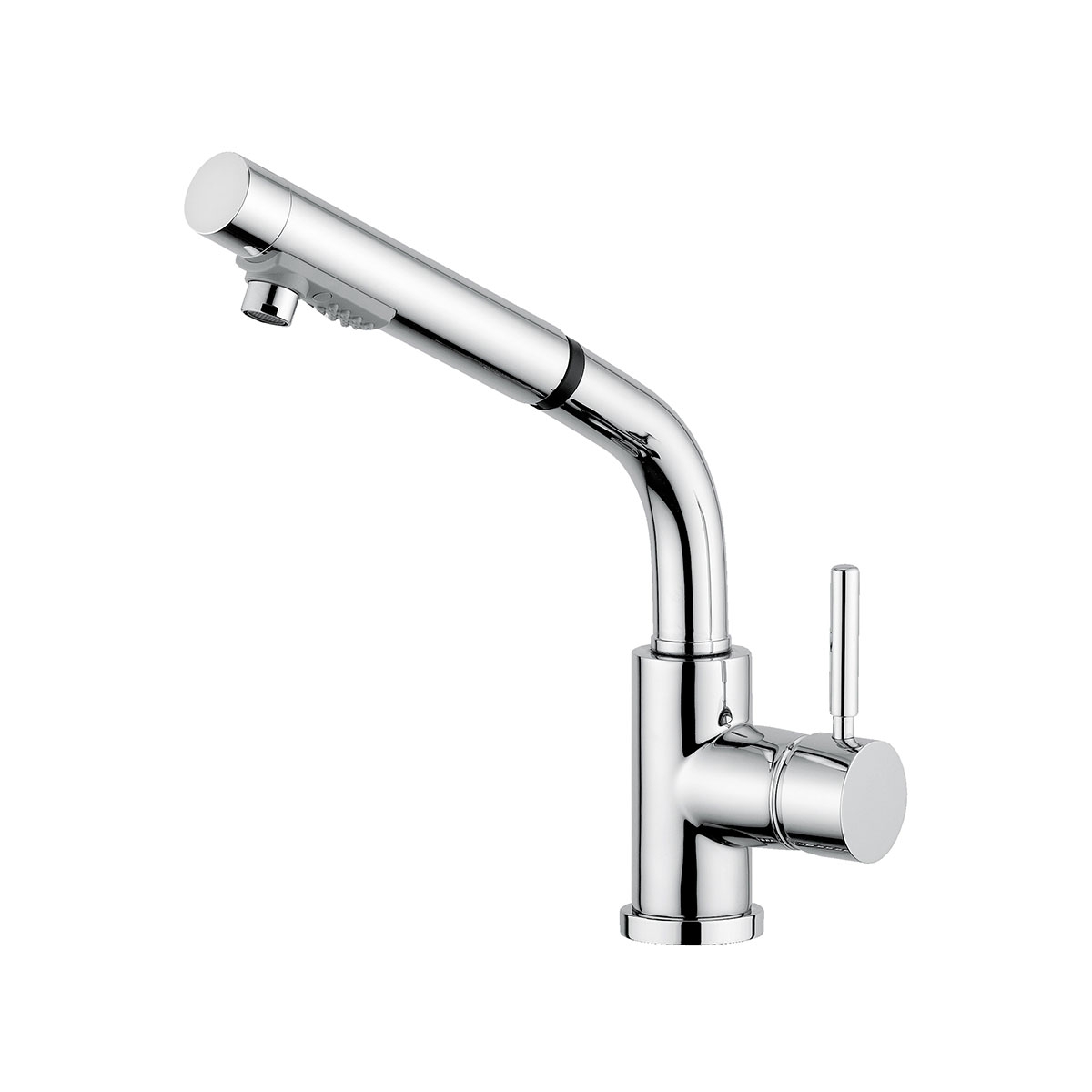 Miscelatore Bidet Con Doccetta Estraibile.Rubinetto Miscelatore Lavello Da Cucina In Ottone Cromato Con Doccetta Estraibile Kobuk Rubinetteria Bugnatese