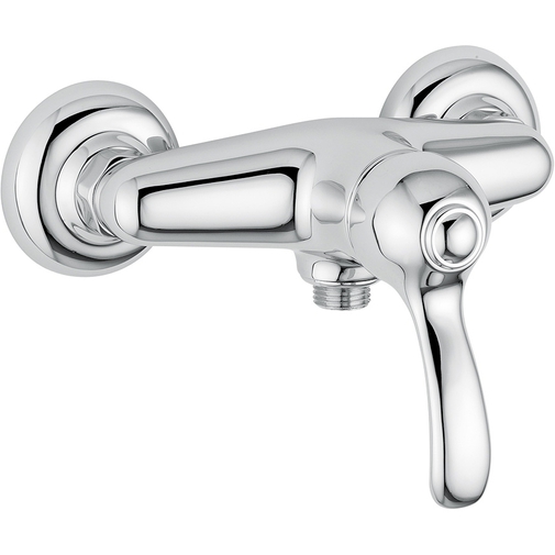 Mitigeur de douche extérieur chromé de style classique - Lem, Rubinetteria Bugnatese