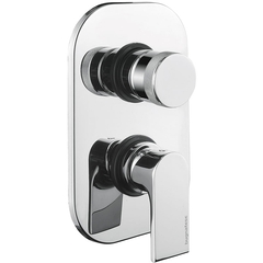 Mitigeur de douche à encastrer chromé de style moderne avec 4 sorties - Simple, Rubinetteria Bugnatese