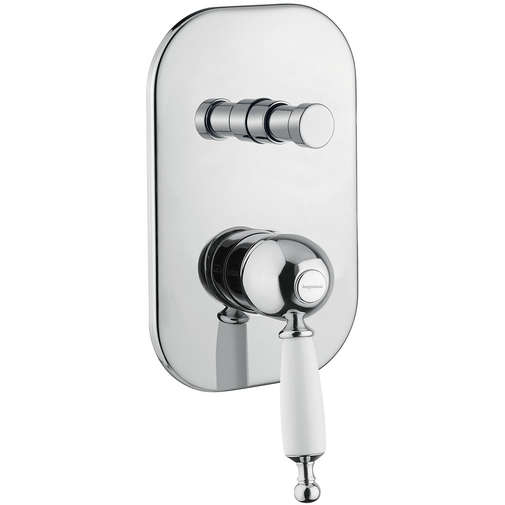 Mitigeur douche ou bain à encastrer 2 sorties Oxford Bugnatese traditionnel chrome