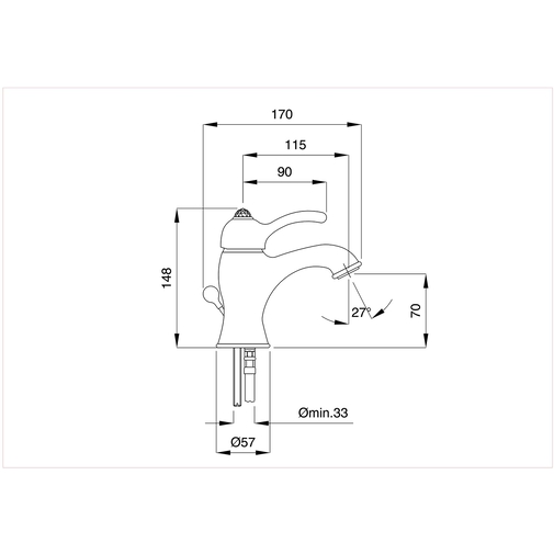 Mitigeur lavabo chromé avec cristaux Swarovski - Lem, Rubinetteria Bugnatese