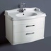 Mobile sospeso con cestone stile classico per lavabo AR864 colore bianco - Arcade, Simas