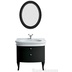 Mobile stile retrò per lavabo LA11 colore nero lucido - Lante, Simas