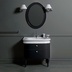 Mobile stile retrò per lavabo LA11 colore nero lucido - Lante, Simas
