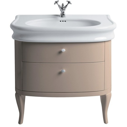 Mobile stile retrò per lavabo LA11 colore tortora lucido - Lante, Simas