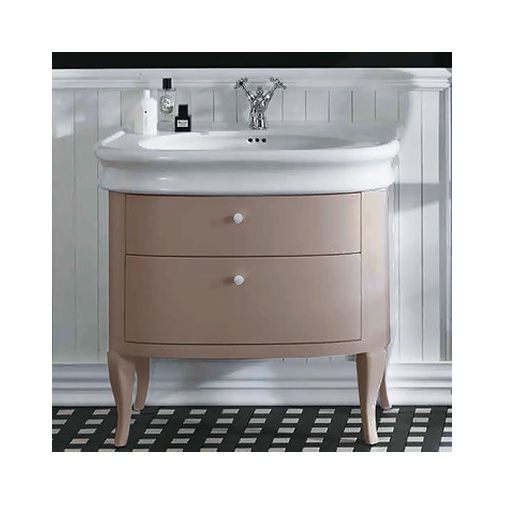 Mobile stile retrò per lavabo LA11 colore tortora lucido - Lante, Simas