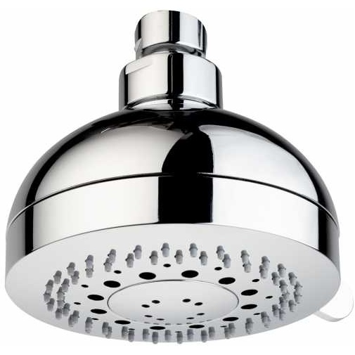 Modern 3 jets round shower head 10 cm, universal connection - Rondo, Bossini