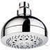 Modern 3 jets round shower head 10 cm, universal connection - Rondo, Bossini