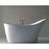 Modern bathtub, white quarrycast, Amalfi invisible drain, Victoria Albert