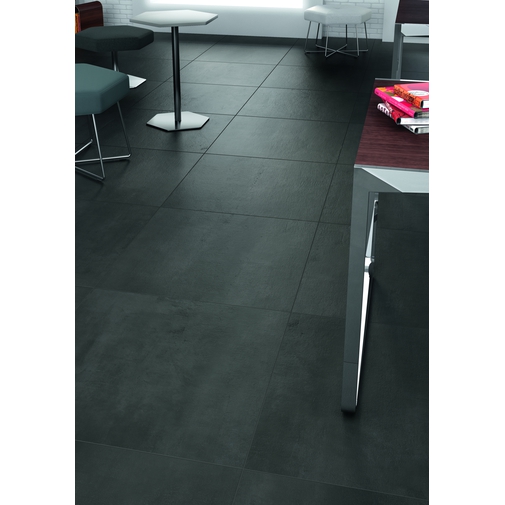 Modern cement-effect porcelain stoneware Black 75.5x151cm - Beton, Casalgrande Padana