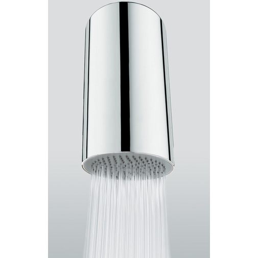 Modern cylindrical ceiling shower head diameter 14 cm - Dinamic inox, Bossini