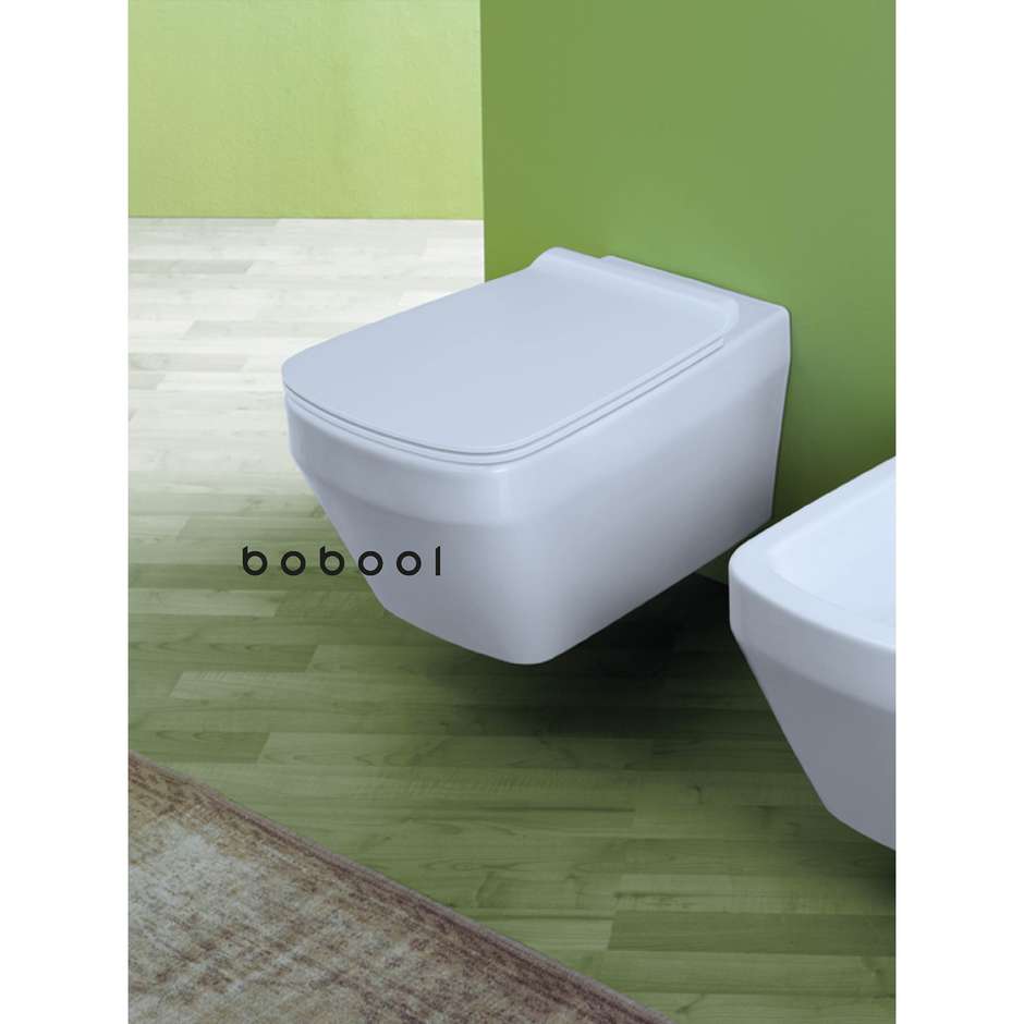 Modern design matt canvas rimless wall hung toilet - Baden Baden, Simas