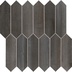 Modern porcelain stoneware mosaic Nero Losanga 30,85x31,70cm - Nori, Dom Ceramiche