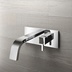Modern style built-in chromed wall-mounted basin mixer with 19.5 cm spout - Hito Quarantuno, Geda