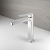 Modern style chromed basin mixer height 19.5 cm - Teo, Geda