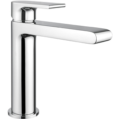 Modern style standard chromed basin mixer without pop-up waste - Simple, Rubinetteria Bugnatese
