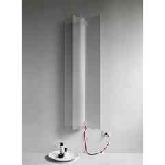 Modern style wall-mounted electric towel warmer, matt white - Origami, Tubes Radiatori