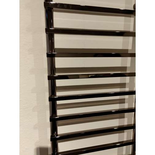 Modern style wall-mounted towel warmer, hydraulic, 120x40 cm, glossy tin - Smart, Tubes Radiatori