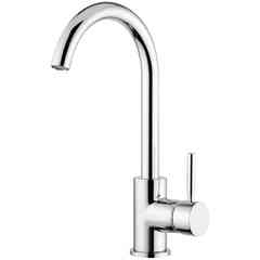 Modern swivel high spout basin mixer - Kobuk, Rubinetteria Bugnatese