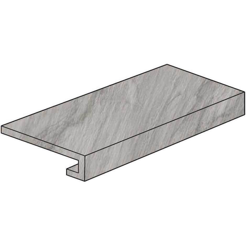 Modern wood effect step Tortora porcelain stoneware 33x120 cm - Ulivo, Casalgrande Padana