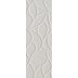 Moderne Wandfliese mit Blumenmuster, Grau, 33,3 x 100 cm - Comfort G, Dom Ceramiche