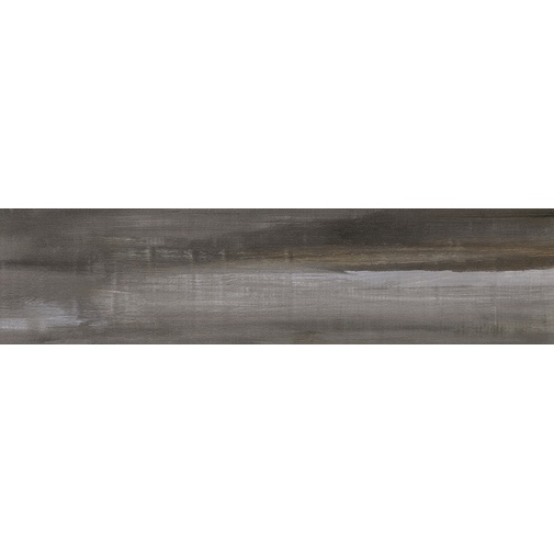 Modernes Feinsteinzeug in Holz-/Metalloptik, Schwarz 22x90 cm - Nori, Dom Ceramiche