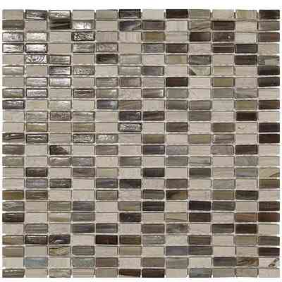 Mosaic of slates and tiffany glass, Brown 31.8x32.2 for wall tiles - Tiffany Boxer