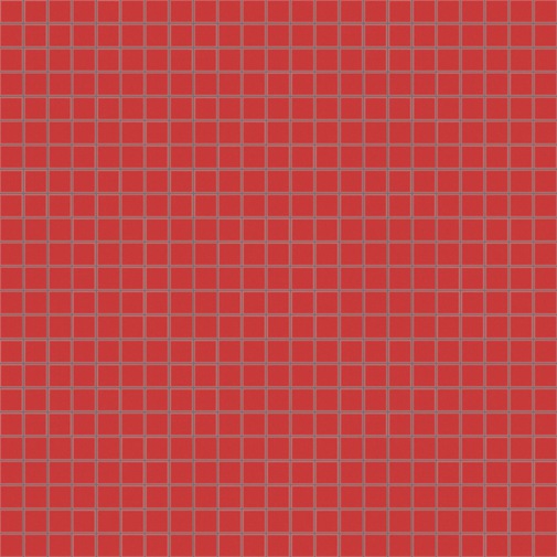 Mosaic tiles 12x12mm matt dark orange 12.48M installation kit, OpusRomano Bisazza