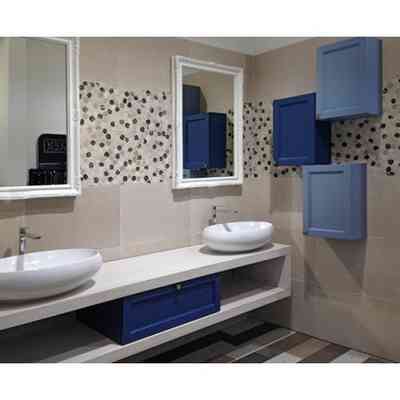 Mosaico a ciottoli di marmo per pavimento e rivestimento, Emperador Mix 30,5x30,5 cm - Taro Formella, Boxer