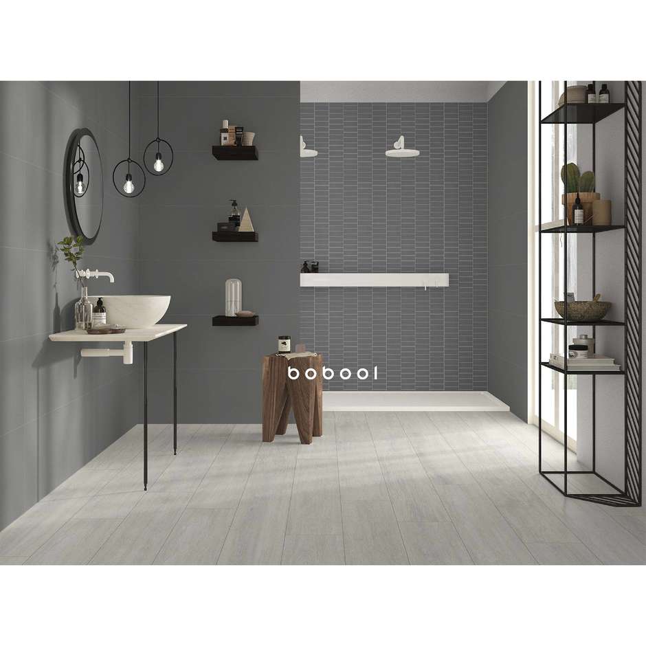 Mosaico a rettangoli Manhattan, Antracite, 33,3x33,3 cm - Comfort G, Dom Ceramiche