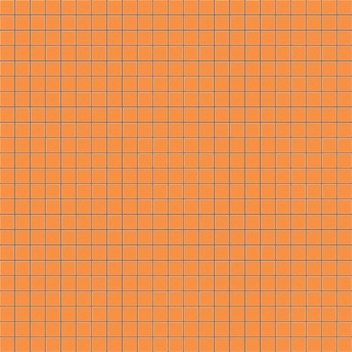 Mosaico a tessere 12x12mm arancio chiaro brillante 12.45 - Opus romano, Bisazza