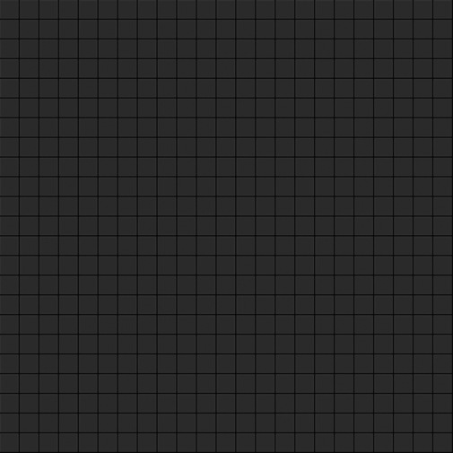 Mosaico a tessere piccole nero opaco 12.09M, con kit installazione - Opus romano, Bisazza