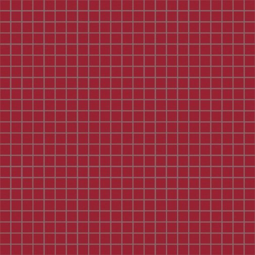 Mosaico a tessere piccole rosso opaco 12.117M - Opus romano, Bisazza