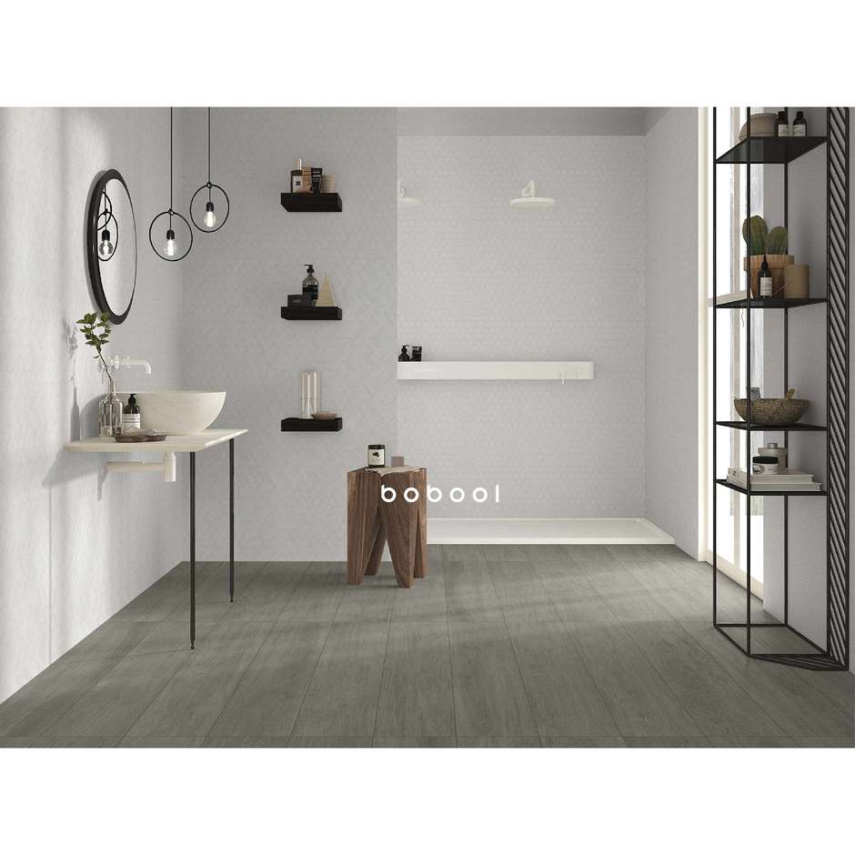 Mosaico da rivestimento esagonale, Bianco 30x30 cm - Smooth, Dom Ceramiche