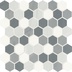 Mosaico da rivestimento esagonale lucido, Cold, 30x30 cm - Smooth, Dom Ceramiche