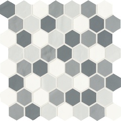 Mosaico da rivestimento esagonale lucido, Cold, 30x30 cm - Smooth, Dom Ceramiche