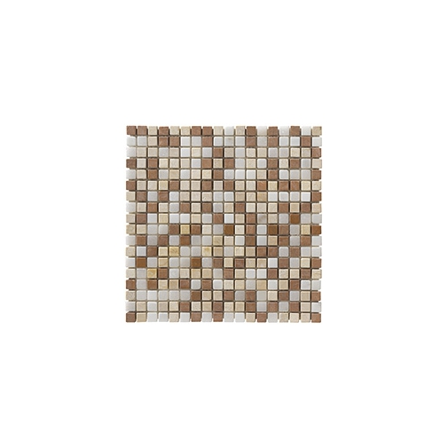 Mosaico di marmo anticato per rivestimento e pavimento, Wooden Yellow Mix 30,5x30,5 cm - Jazz, Boxer