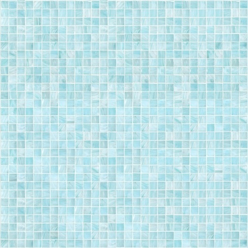 Mosaico di vetro, acquamarina 10.38, con kit installazione - Smalto, Bisazza