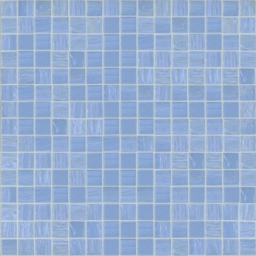 Mosaico di vetro azzurro 20.22, con kit installazione - Velours, Bisazza