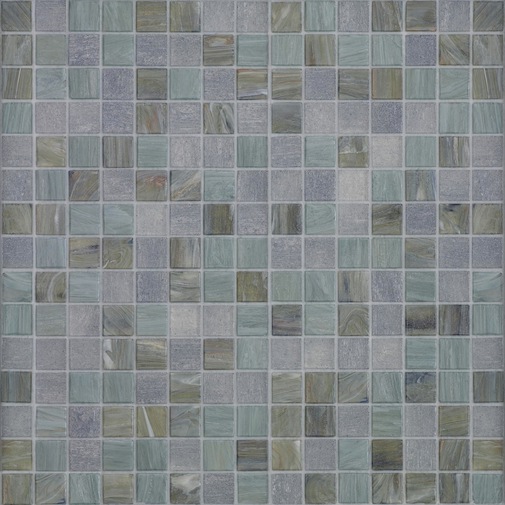 Mosaico di vetro Edda con kit installazione - Miscele 20, Bisazza