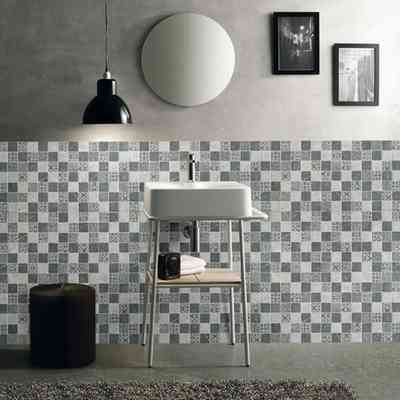 Mosaico effetto legno, da pavimento e rivestimento 30x30 cm,Grey - Ethnic, Boxer