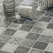Mosaico effetto legno, da pavimento e rivestimento 30x30 cm,Grey - Ethnic, Boxer