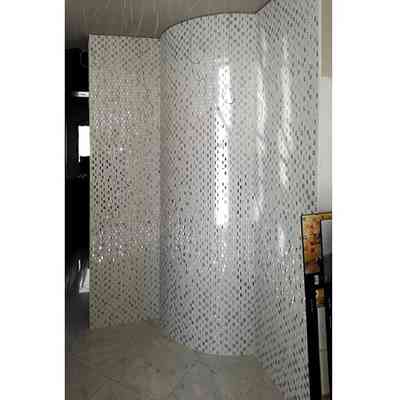 Mosaico in ceramica, marmo, vetro a specchio e ardesia, Bianco 29,5x32,2 cm - Kimi, Boxer