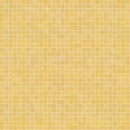  Mosaico in foglia d'oro giallo, tessere 1x1 cm, bisellato, effetto liscio, con kit installazione 10.2 - Oro Bis, Bisazza